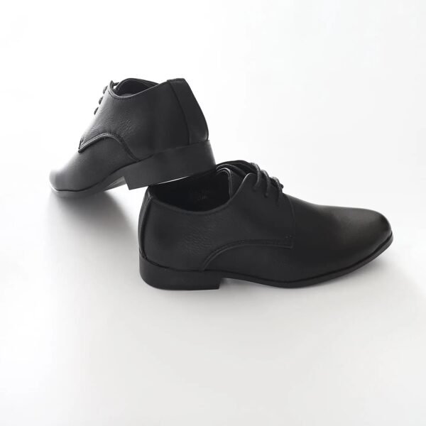 Boys Black Formal Lace Up Shoes