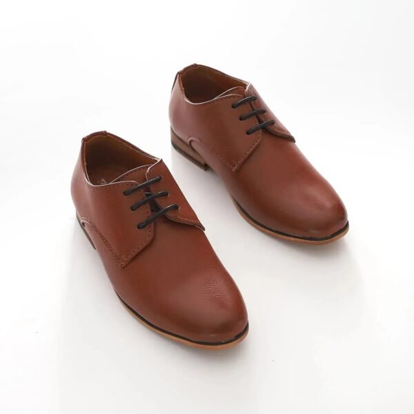 Boys Tan Formal Shoes