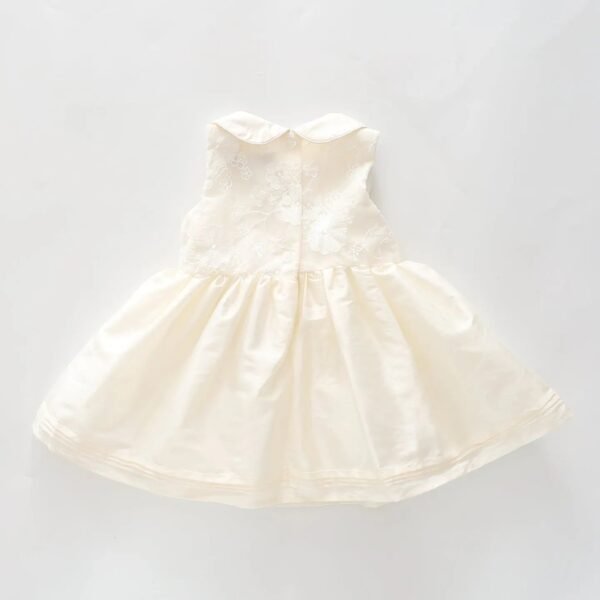 Girls Ivory Shimmer Dress - Image 2