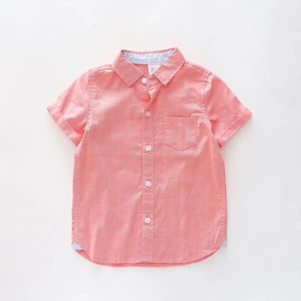 Coral Oxford Shirt