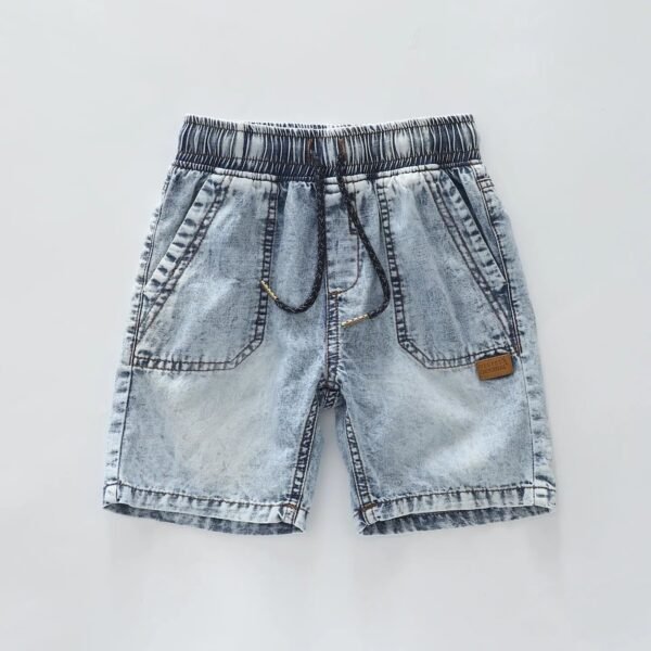 Junior Boys Sharks Ahoy Denim Shorts