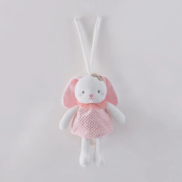 Pink Bunny Musical Pram Toy