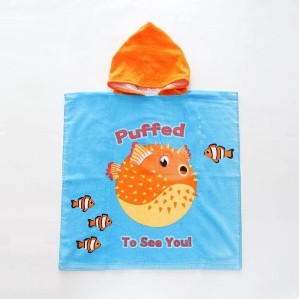 Puffed To See You Kids Poncho Towel