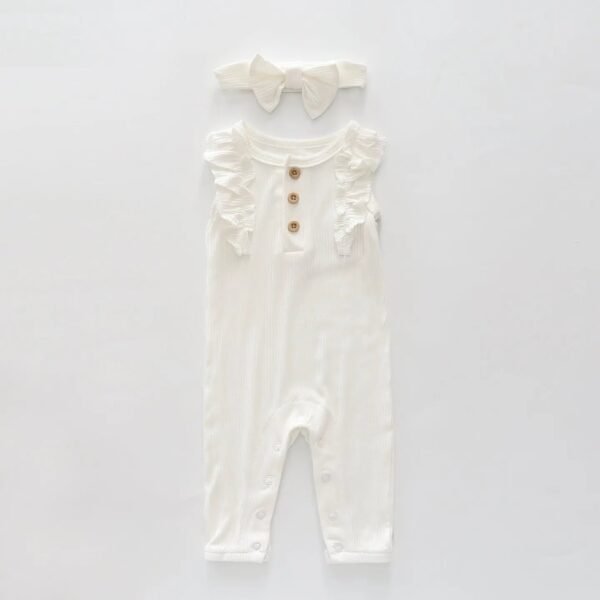 White. 2pc Bamboo Fibre Set